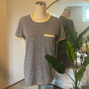 J.Crew Gray Heather Pocket T-Shirt SZ S